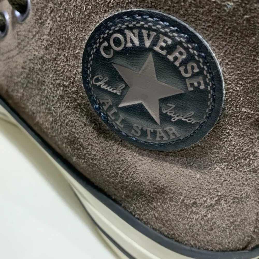Converse Chuck Taylor Suede Engine Smoke Boys Shoe High Sneakers Size 3Y